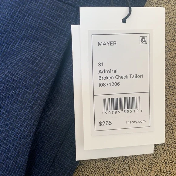 Admiral check Theory Suit